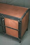 Industrial Copper Sideboard, Buffet, Media Console - Vintage Entertainment Center. Tv Stand 4 small
