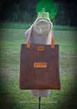 Bison Leather Tote With Or Without Custom Name Or Initials On The Front 1 small