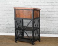Vintage Industrial Host Stand, Modern Podium, Rustic Lectern, Greeter Station, Concierge Desk, 8 small