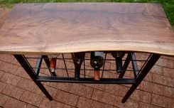 Live Edge Console Table/Wine Storage 3 small