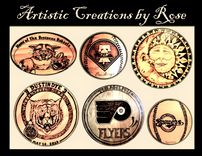 Artist Created - Hand Crafted - Plaques - Signs - Wood Burned - Wood Anniversary Gift 5 small
