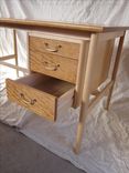 Danish Modern Maple Cherry Desk 6 small