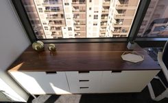 Mid Century Modern Solid Walnut Credenza 2 small