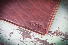 Bison Leather Custom Book Or Bible Cover With Initials Or Name In Right Lower Corner 4 small