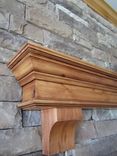 Fireplace Mantel Knotty Alder Classic Traditional Crown Mold And Corbels Summit 2 small