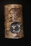 Wood Owl Wildlife Carving Sculpture Wall Art 3 small