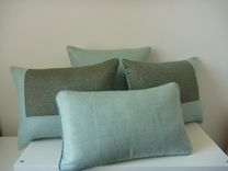 Blue Texture Decorative Pillow 2 small
