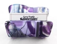 Fused Glass Business Card Holder - Amethyst Twist 5 small
