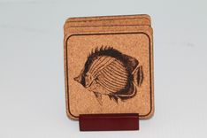 Lone Fish Coaster Set 1 small