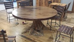 Walnut Live Edge Table With Custom Root Bases 2 small