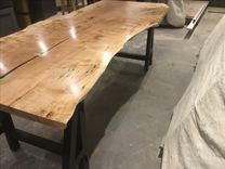Single Slab Live Edge Maple Table 8 small