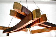 Wine Barrel Stave Chandelier - Artessa - Made From Retired California Wine Barrels 2 small