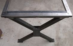 Urban Industrial Farmhouse Table Base; Modern Metal Table Legs 3 small