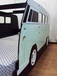 Surfer Mini-Bus Twin Kids Bed Frame - Handcrafted - Themed Children's Bedroom Furniture 4 small