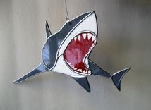 Sharkstainedo - Stained Glass Suncatcher 4 small