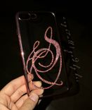 Custom Initial Crystallized Iphone Case Any Model Cell Phone Bling European Crystals Bedazzled 1 small