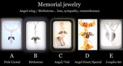 Angel, Birthstone Necklace, Custom Created For You 1 small