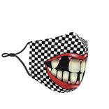 Funny Adult Or Child Fabric Face Mask With 2 Free Filters Adjustable Straps 5 small
