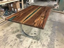Walnut, Resin & Steel Arches 2 small