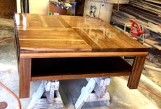Modern Walnut Coffee Table 4 small