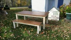 Farmhouse Dining Table And Bench 4 small