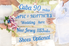 Rustic Chic Wedding Directional Sign, Beach Wedding Decor, Shoes Optional Sign 1 small