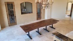 4x11ft Walnut Live Edge Dining Table 4 small