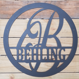 Metal Monogram Name Sign 1 small