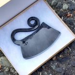 Firecreekforge.Com Hand Forged Ulu Knife Herb Chopper Cheese Knife From Upcycled 1 small