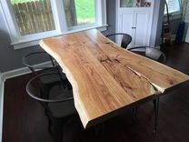 Live Edge Honey Locust Dining Room Table 3 small