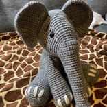 Elephant Crochet Gift, Doll Gift, Crochet Elephant 3 small