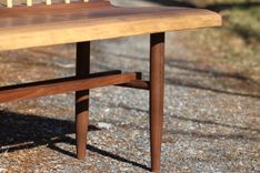Live Edge Walnut Spindle Back Bench 4 small