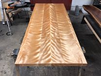 Book-Match Flame Birch & Natural Steel 1 small