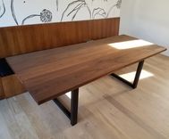 Modern Walnut Dining Table 4 small