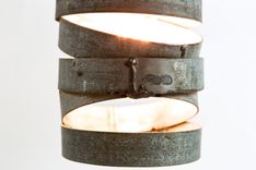 Wine Barrel Ring Staggered Pendant Light - Tala - Made From Ca Wine Barrel Rings 4 small