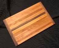 Symmentrical Walnut And Cherry Butcher Block Cutting Board 1 small