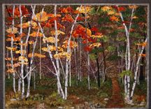 Autumn Woods Art Quilt 3 small