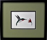 Birds - Cardinal Quilled And Framed Wall Art New Hampshire Birds 5 small