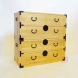 Kiri Wood Japanese Style Clothing Chest, Isho Dansu, Tansu 7 small