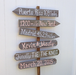 Garden Directional Destination Wood Arrow Sign, Housewarming Gift Idea. 3 small