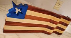 Waving American Flag Cutting Board/Serving Tray 9 small