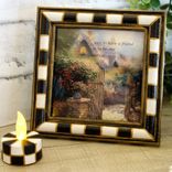 Courtly Picture Thomas Kinkade Print Checked Picture And Checked Tealight Candle 4 small