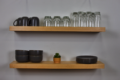 Maple Shelves, Maple Floating Shelves, Maple Bookshelf, Maple Wood Shelves, Solid Maple Shelves 2 small