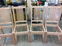 Solid Cherry Mission Style Dining Chairs 5 small