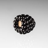 One Realistic Glass Blackberry Sculptures, Hand Blown and Life-Sized 5 small
