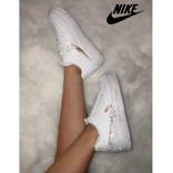 Nike Crystallized Air Force 1 Women's Sneakers Bling Genuine European Crystals Bedazzled 1 small