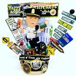 Police Officer Custom Birthday Cake Topper, Look Alike Police Cartoon Portrait 2 small