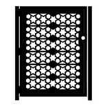 Artistic Metal Gate - Star Tile - Custom Garden Gate - Geometric Gate - Islamic Geometry 2 small