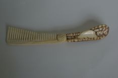 Carved Bone Comb Kitty Cat Custom Example 5 small