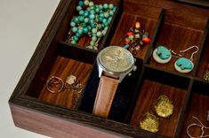 Walnut Women's Combo Watch Box 2 small